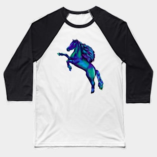 Pony - sparkly, glittery, magical, horse with flowing mane Baseball T-Shirt